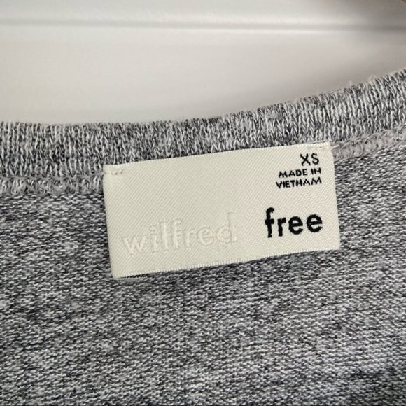 Wilfred Free Aritzia Savita grey long sleeve dress XS - Picture 7 of 10